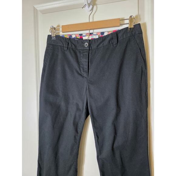 BODEN Black Classic Straight Boot Casual Trousers Pants 30" Inseam SZ 12R - Picture 3 of 10